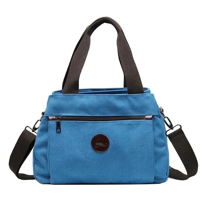 2024 Men Bags Male Canvas Shoulder Bags Unisex Crossbody Messenger Bags Large Retro Satchels for Travel Envelope Briefcase Tote