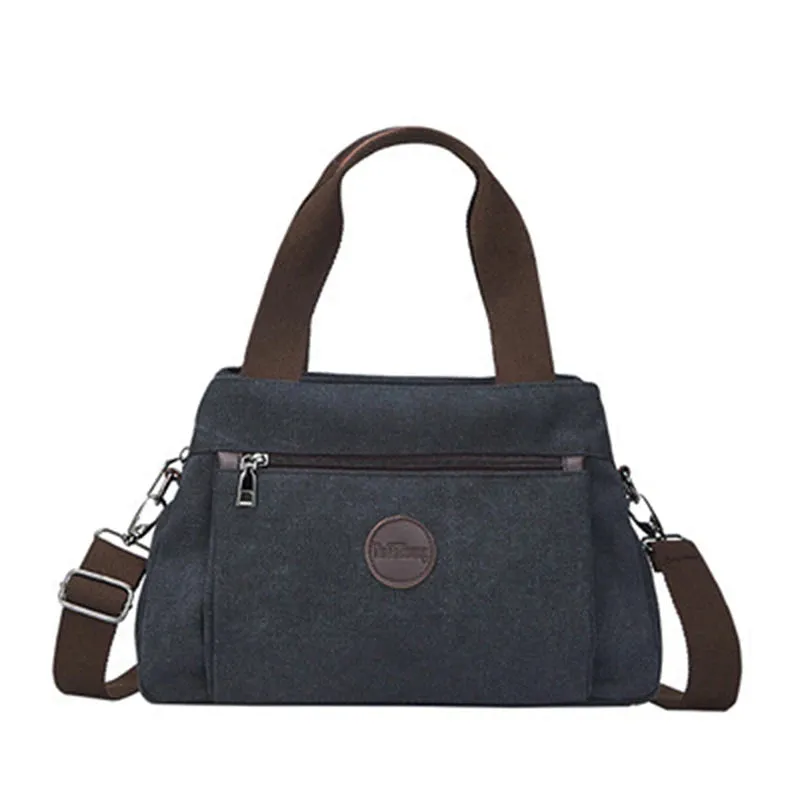 2024 Men Bags Male Canvas Shoulder Bags Unisex Crossbody Messenger Bags Large Retro Satchels for Travel Envelope Briefcase Tote