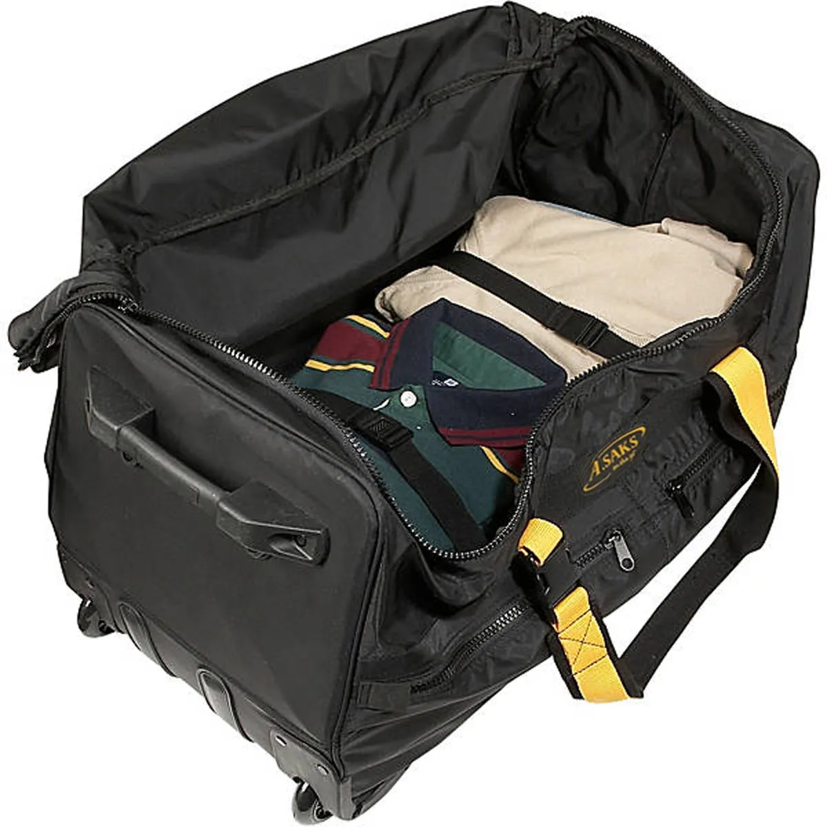 A. Saks EXPANDABLE 25 inch Wheeled Duffel