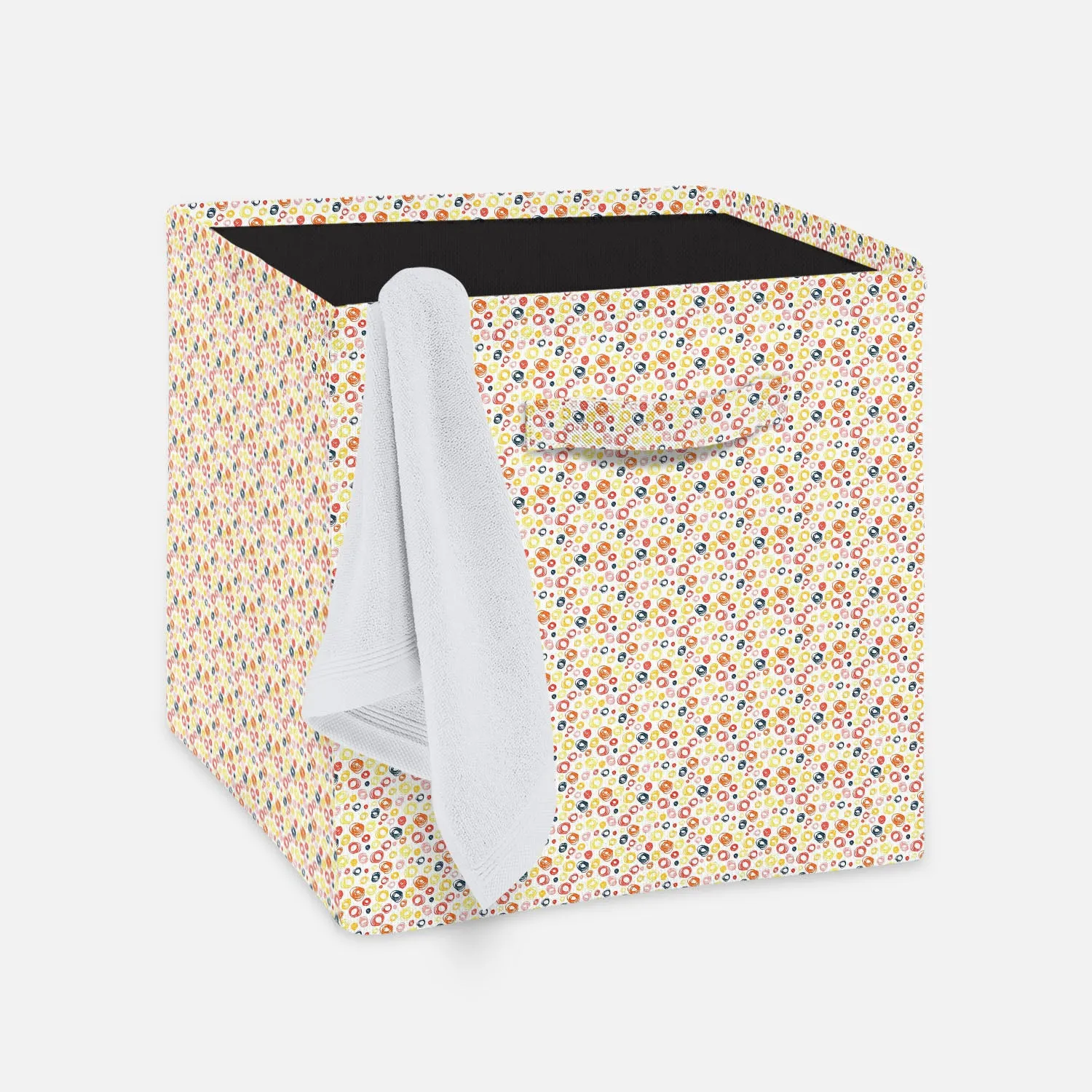 Abstract Doodle Foldable Open Storage Bin | Organizer Box, Toy Basket, Shelf Box, Laundry Bag | Canvas Fabric