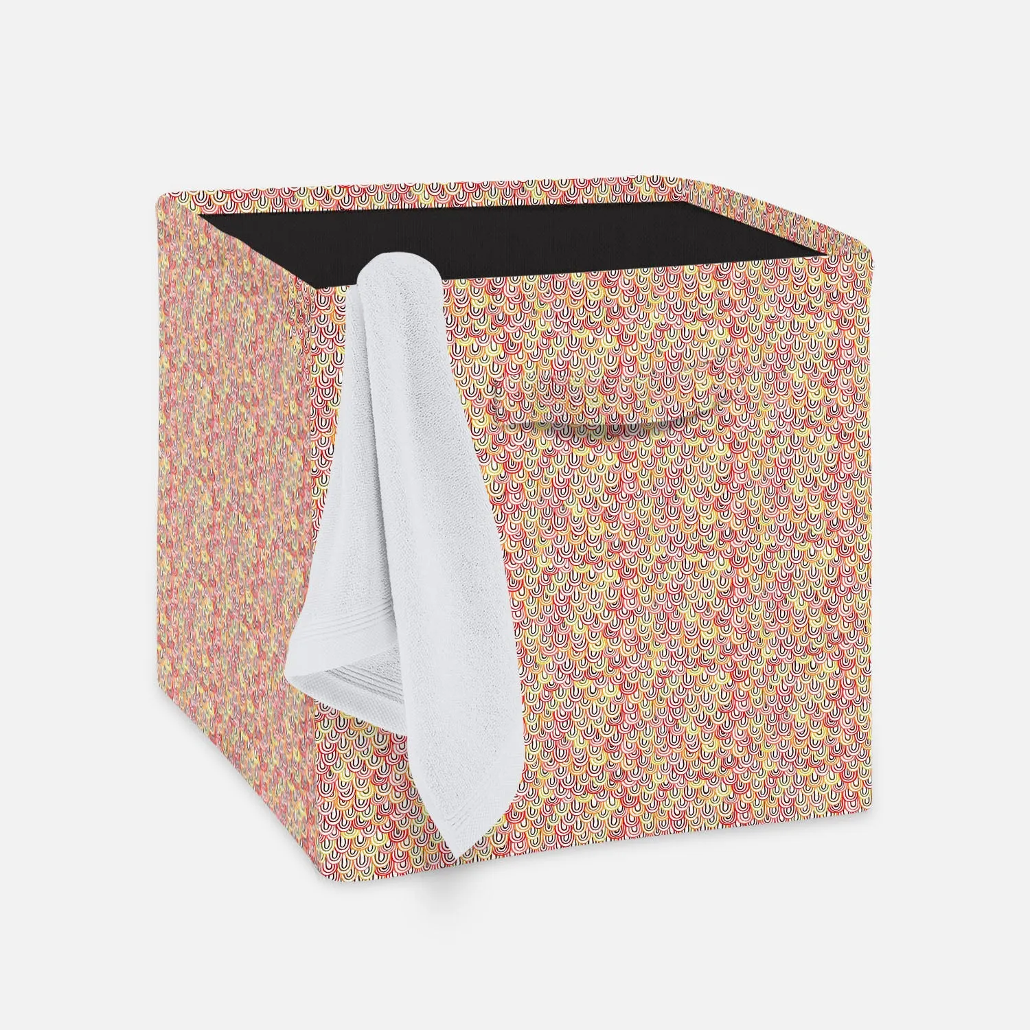 Abstract Doodles Foldable Open Storage Bin | Organizer Box, Toy Basket, Shelf Box, Laundry Bag | Canvas Fabric