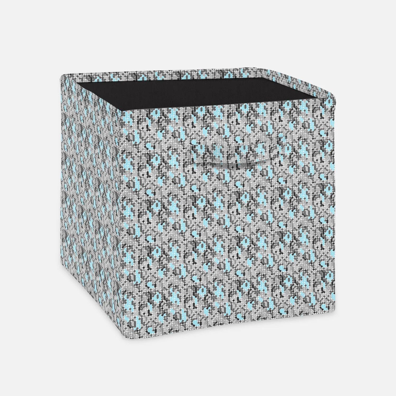 Abstract Geometric Foldable Open Storage Bin | Organizer Box, Toy Basket, Shelf Box, Laundry Bag | Canvas Fabric
