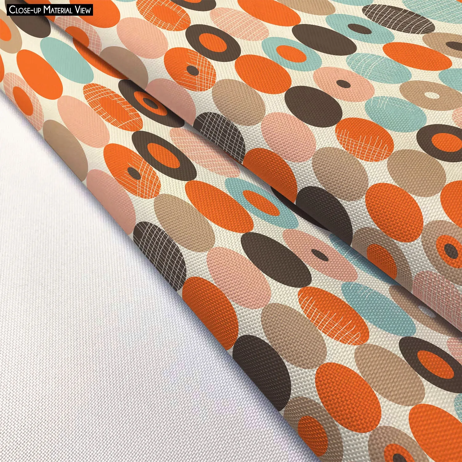 Abstract Retro Foldable Open Storage Bin | Organizer Box, Toy Basket, Shelf Box, Laundry Bag | Canvas Fabric