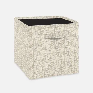 Abstract Surface Foldable Open Storage Bin | Organizer Box, Toy Basket, Shelf Box, Laundry Bag | Canvas Fabric