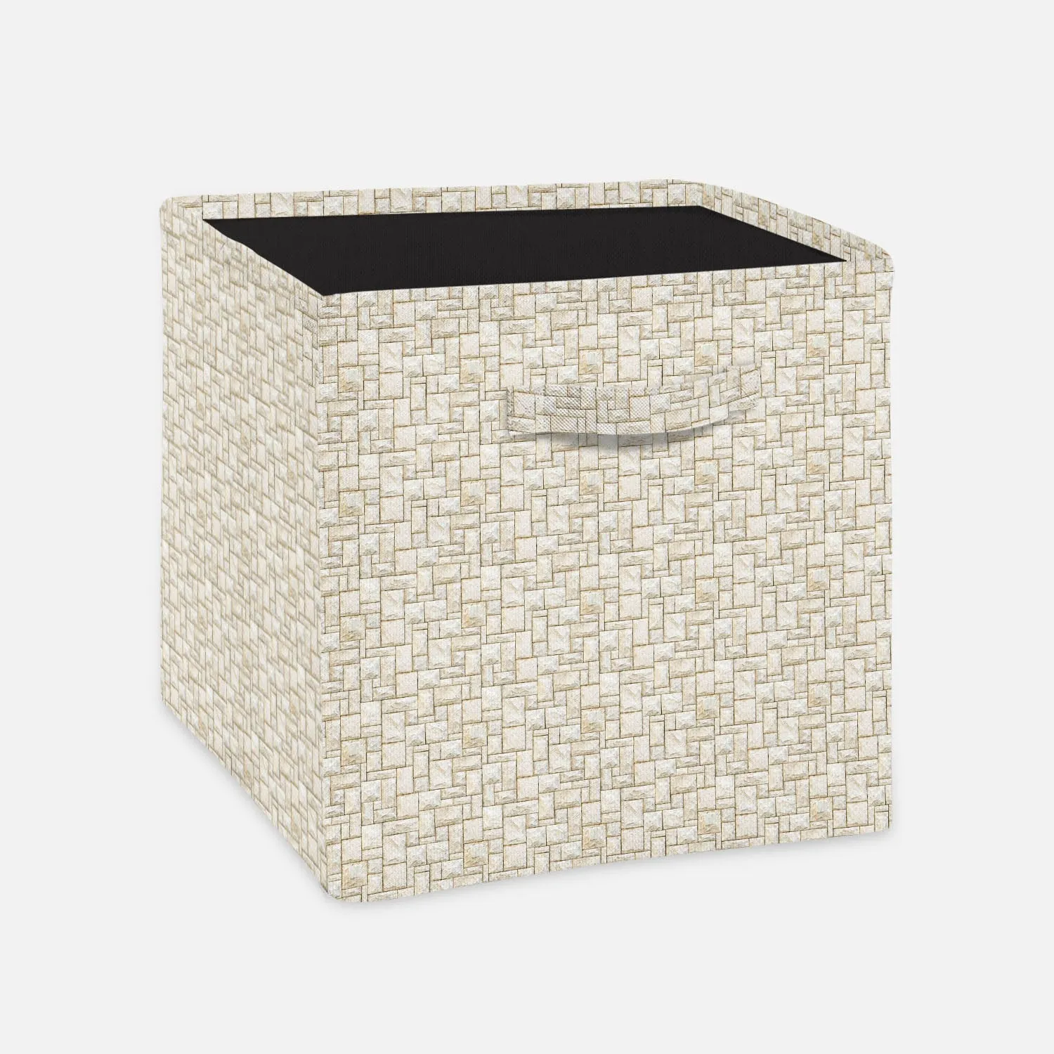 Abstract Surface Foldable Open Storage Bin | Organizer Box, Toy Basket, Shelf Box, Laundry Bag | Canvas Fabric