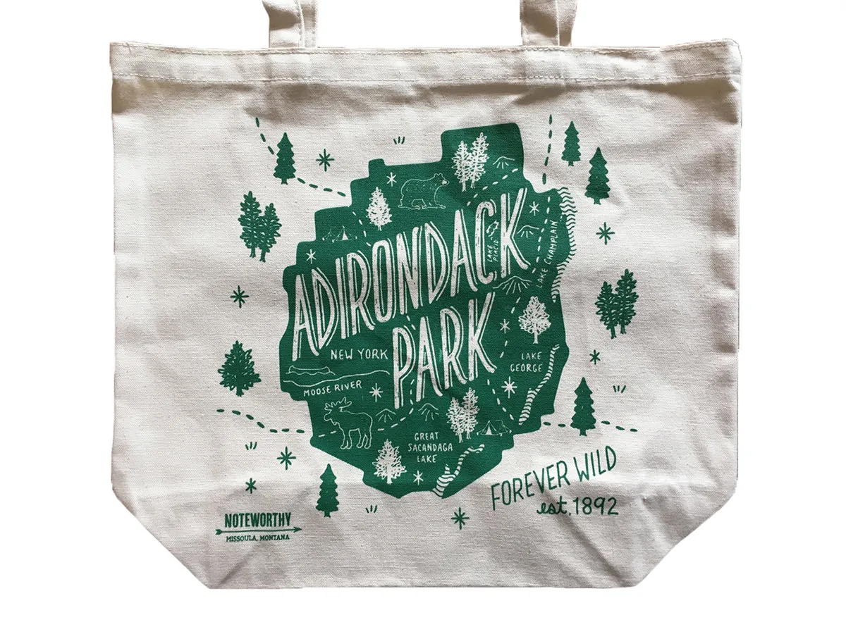 Adirondack Park, Tote Bag