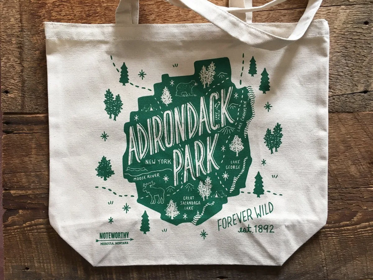 Adirondack Park, Tote Bag