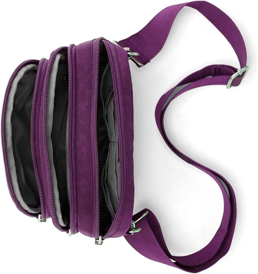 Biaggi Flexmates Convertible Crossbody | Lightweight RFID Blocking Crossbody for Travel, College, Weekend