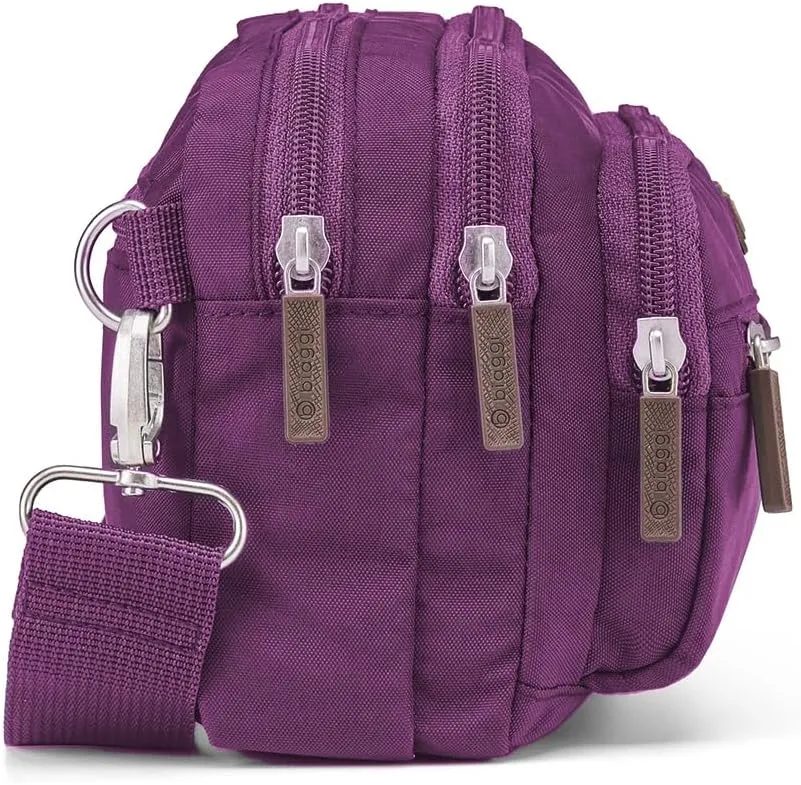 Biaggi Flexmates Convertible Crossbody | Lightweight RFID Blocking Crossbody for Travel, College, Weekend