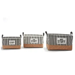 Canvas & Cork Storage Totes