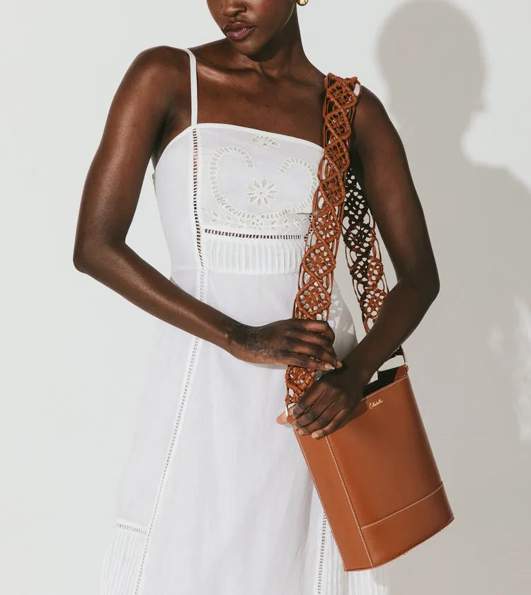 CLEOBELLA Siobhan Macrame Strap Bucket Bag