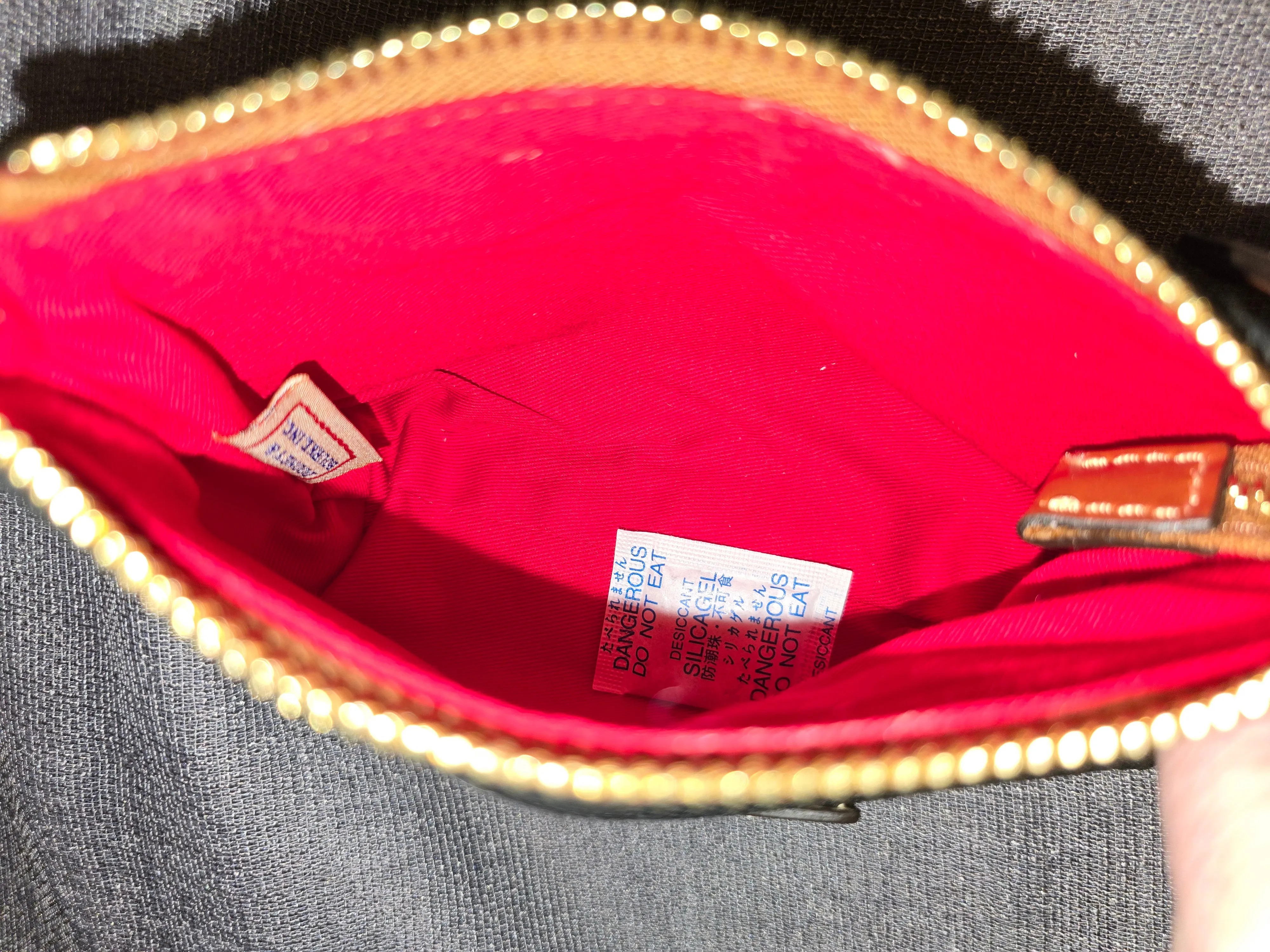 Dooney Bourke Vintage Rainbow Duck Tote Shoulderbag Satchel with DB Accessory