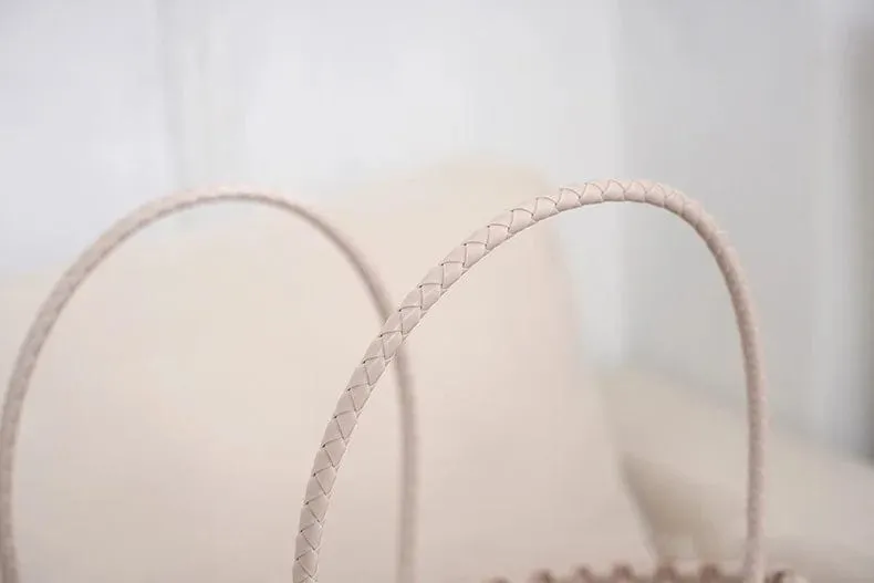 FA0005 Elysa See Through Hand Woven Eco Plastic Tote Bag