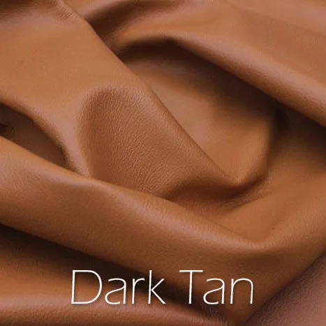 Finished Dark Tan Leather Strapping - 1/2 inch (0.5") Wide - for DIY, Leathercrafting, Repair & more