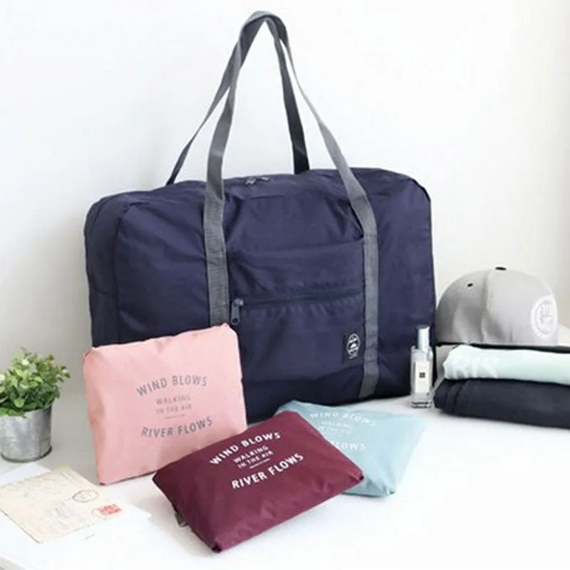 Foldable Large Duffel Bag Luggage Storage Bag Waterproof Travel Pouch Tote Bag