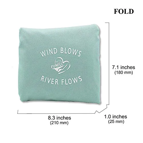 FUNFEL Travel Foldable Duffel Bag for Women & Men, Waterproof Lightweight travel Luggage bag for Sports, Gym, Vacation(II-Mint Green)
