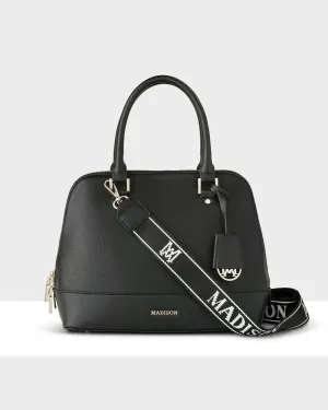 Grace Medium Dome Satchel Bag   Monogram Stripe Bag Strap