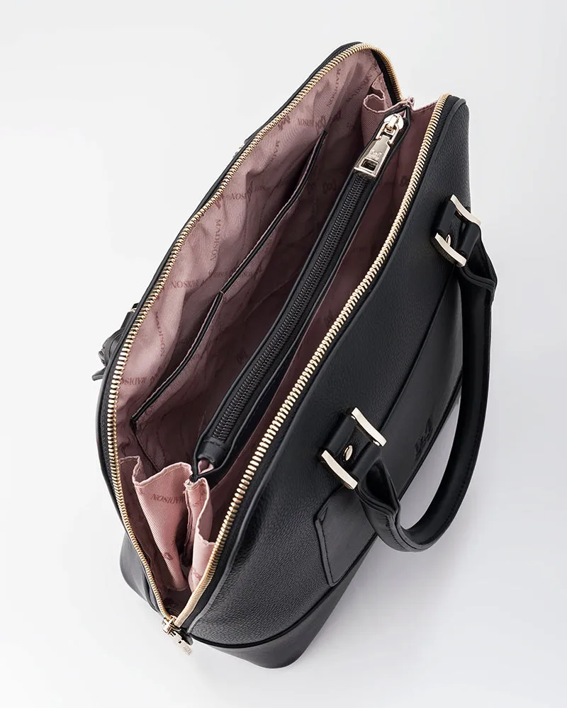 Grace Medium Dome Satchel Bag   Monogram Stripe Bag Strap