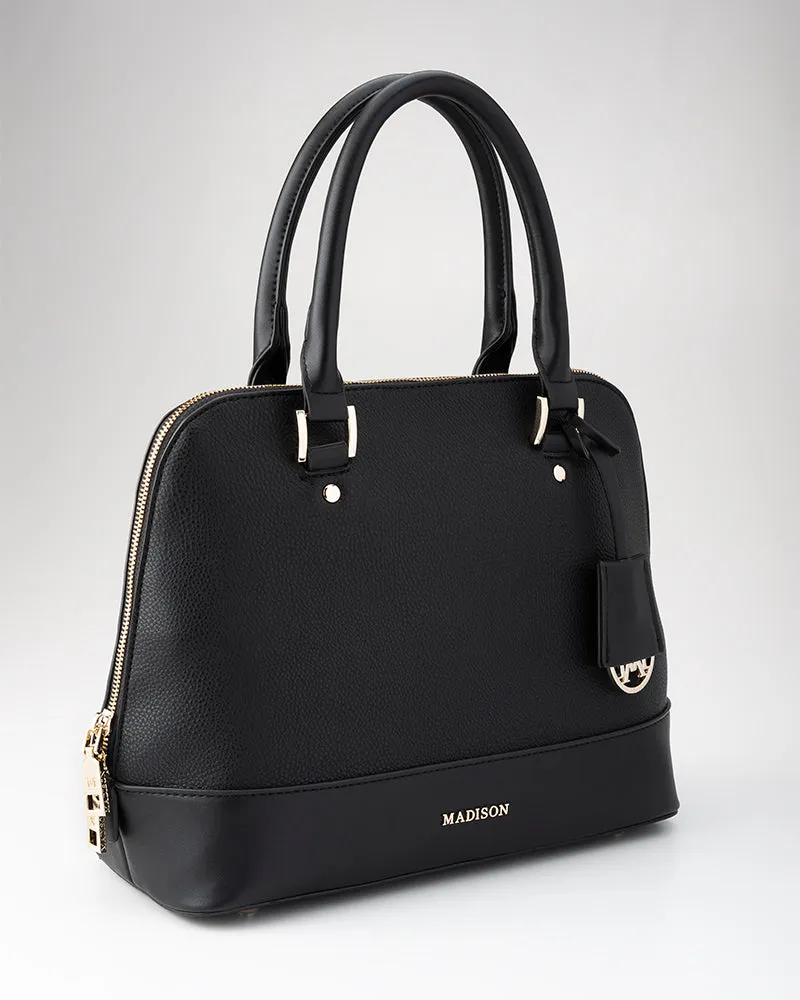 Grace Medium Dome Satchel Bag   Monogram Stripe Bag Strap