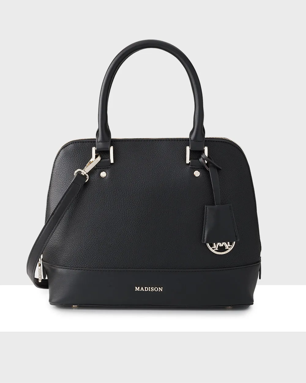 Grace Medium Dome Satchel Bag   Monogram Stripe Bag Strap