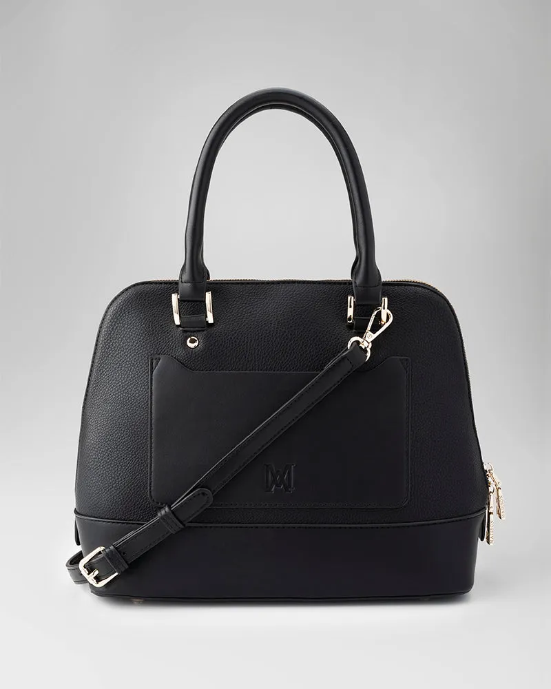 Grace Medium Dome Satchel Bag   Monogram Stripe Bag Strap