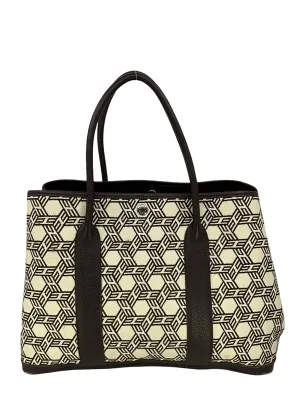 HERMES Mosaic Canvas Garden Party Tote Bag