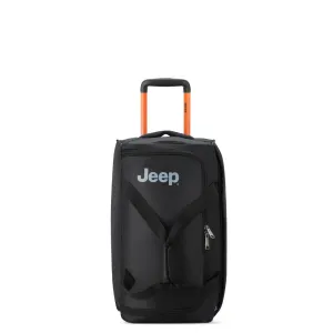 Jeep 55 cm Duel Wheel Lightweight Duffle Bag - Black