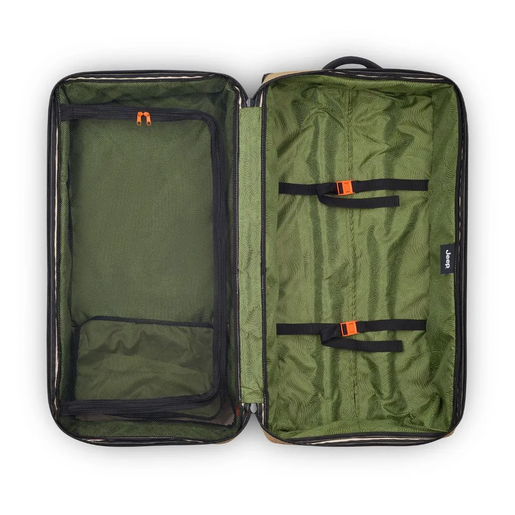 Jeep 82 cm 2-Wheel All Terrain Rolling Duffle Bag - Warm Sand