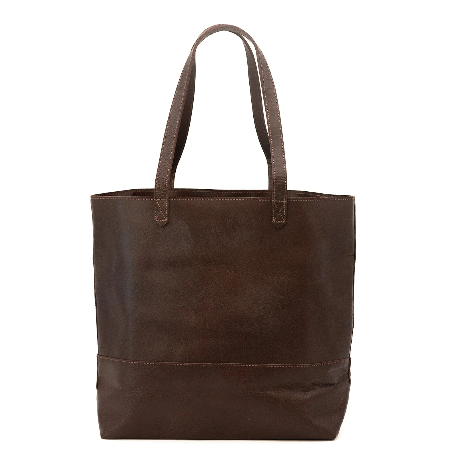 Juneau Leather Tote w/ Pocket