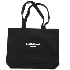 Lost & Found Canvas Tote Bag Black