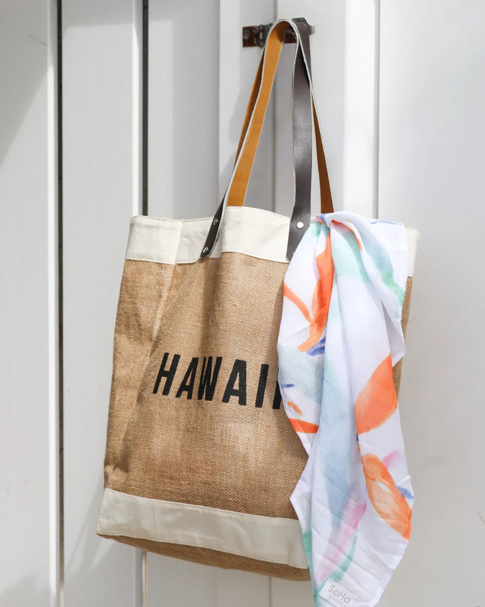 Market Tote Hawaii (Black Lettering)