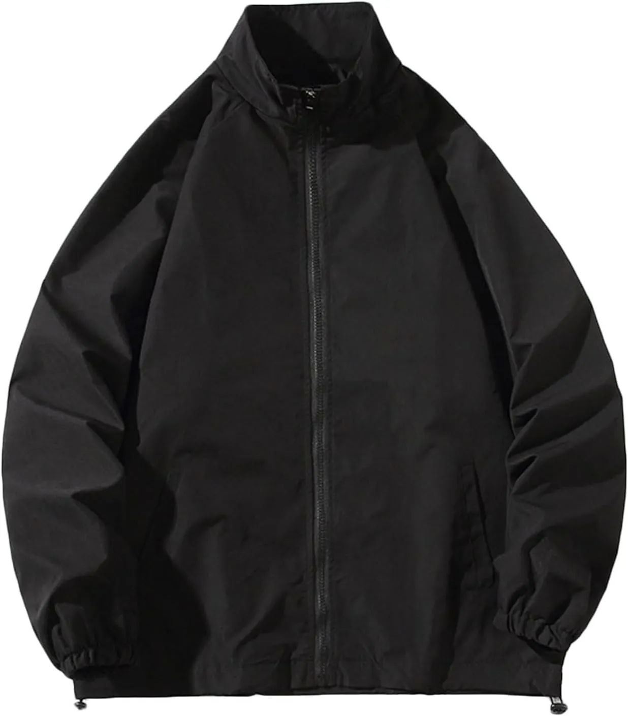 Mens Oversized Rain Jackets Business Casual Jacket Lightweight Waterproof Windbreaker Outdoor Hiking Travel Raincoats