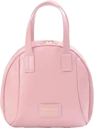 Multi-Layered Shell-Shaped Cosmetic Bag, 2025 Portable PU Leather Waterproof Handbag Style Cosmetic Pouch, Makeup Bag with Compartments (Pink)