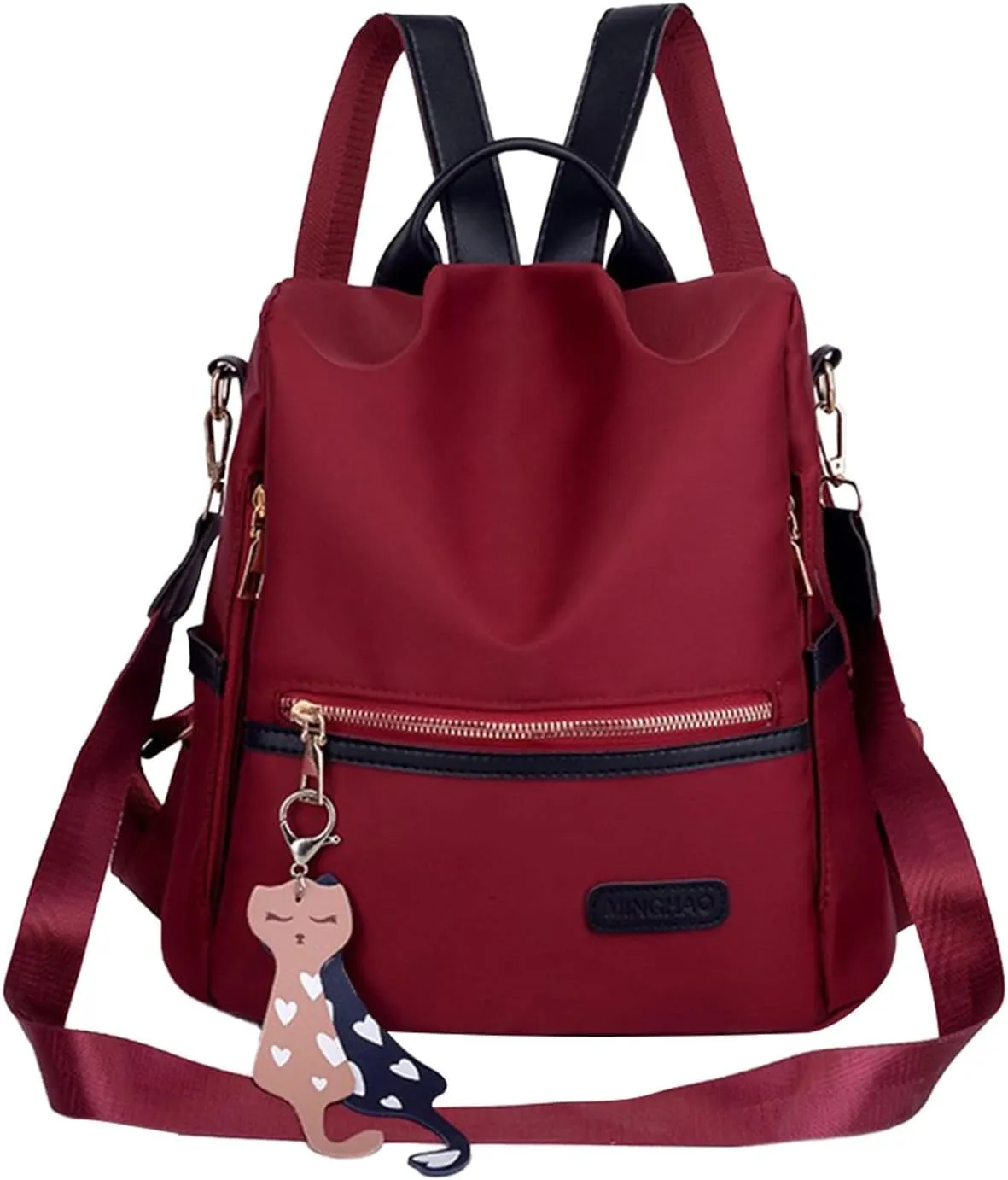 Multifunctional Travel Bag, Disapprove-Theft Ladies Travel Backpack, Back Open Pocket Travel Bag, Suitable for Outdoor Travel, Hiking and Camping