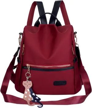 Multifunctional Travel Bag, Disapprove-Theft Ladies Travel Backpack, Back Open Pocket Travel Bag, Suitable for Outdoor Travel, Hiking and Camping