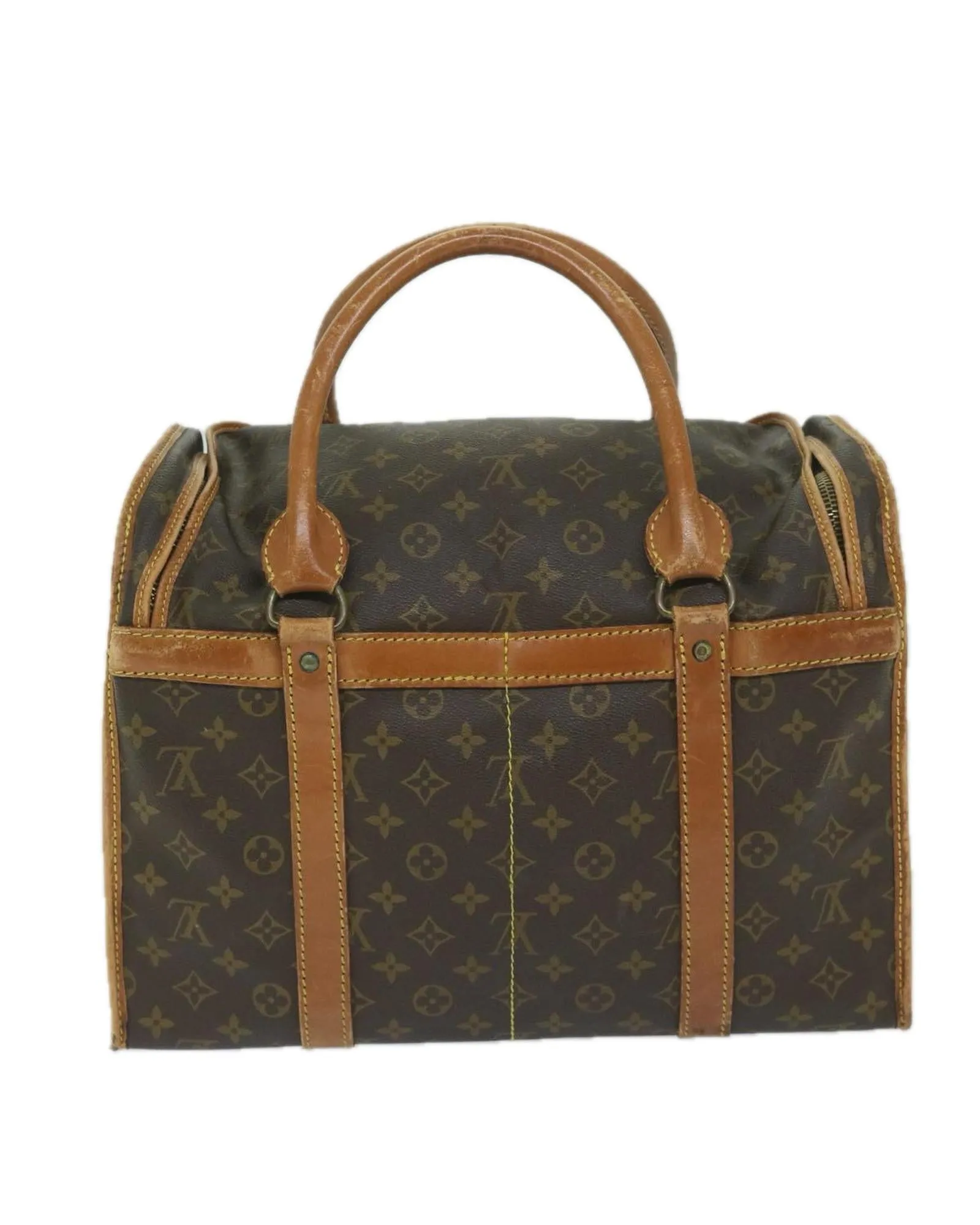 Pet Carry Bag made of Monogram Canvas by French Designer