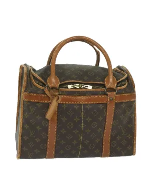 Pet Carry Bag made of Monogram Canvas by French Designer