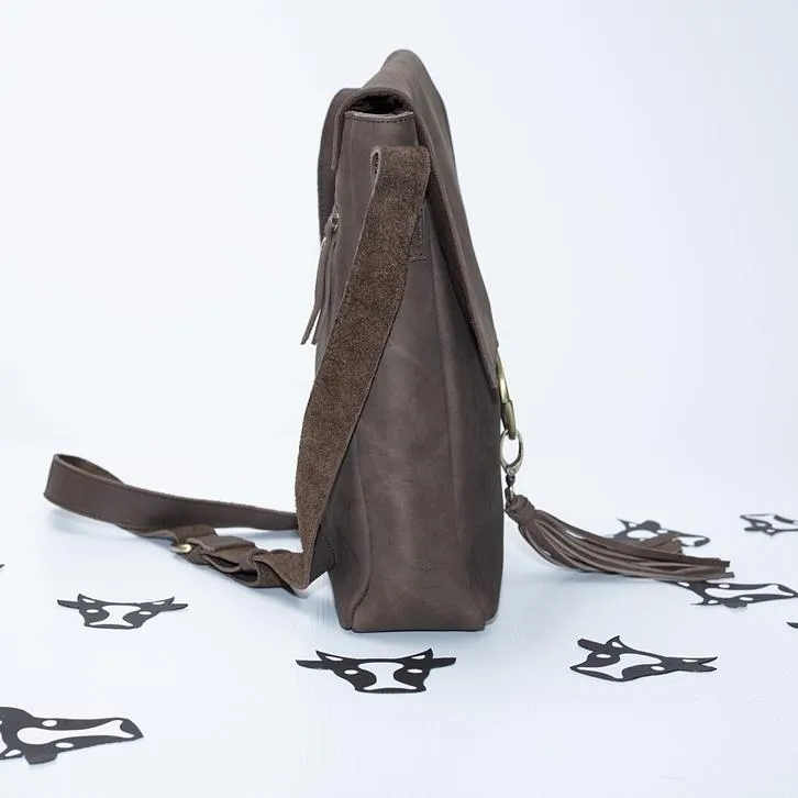 Ring Satchel (crazy horse leather)