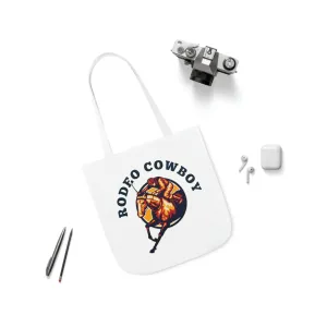Rodeo Cowboy Horse POD Polyester Canvas Tote Bag (AOP)