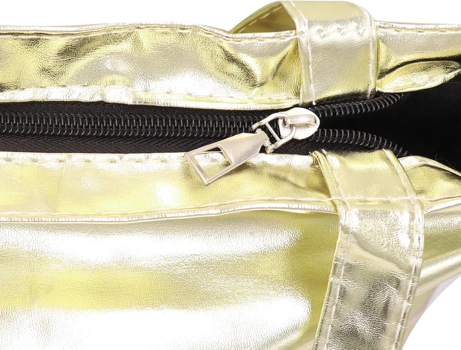 Shiny Holographic Tote Handbag Fashion PU Leather Metallic Purse Shoulder Bag Shopping Pouch for Women Girls