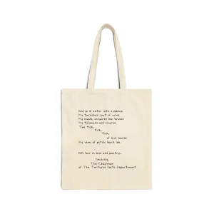 Sincerely, The Chairman Cotton Canvas Tote Bag