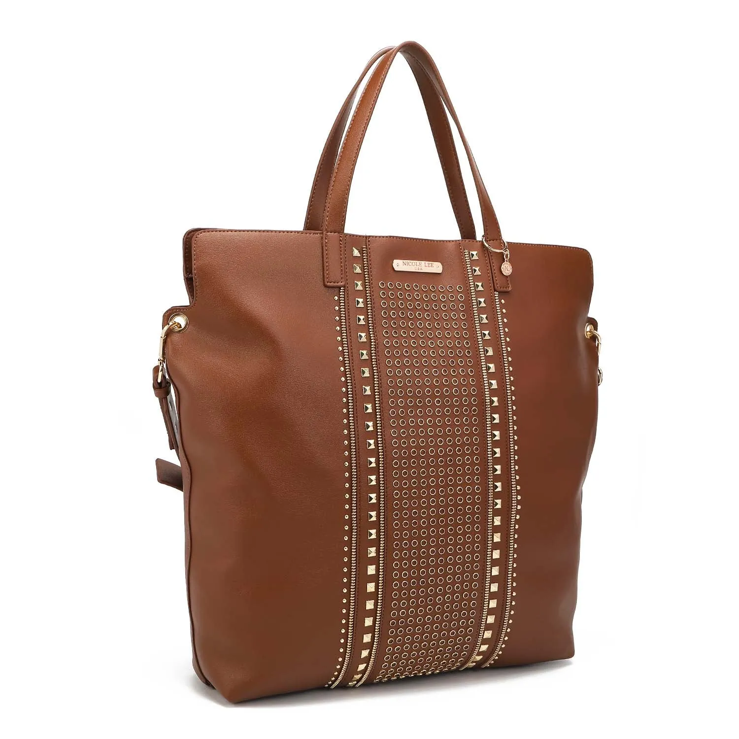 STUDDED X-LARGE TOTE