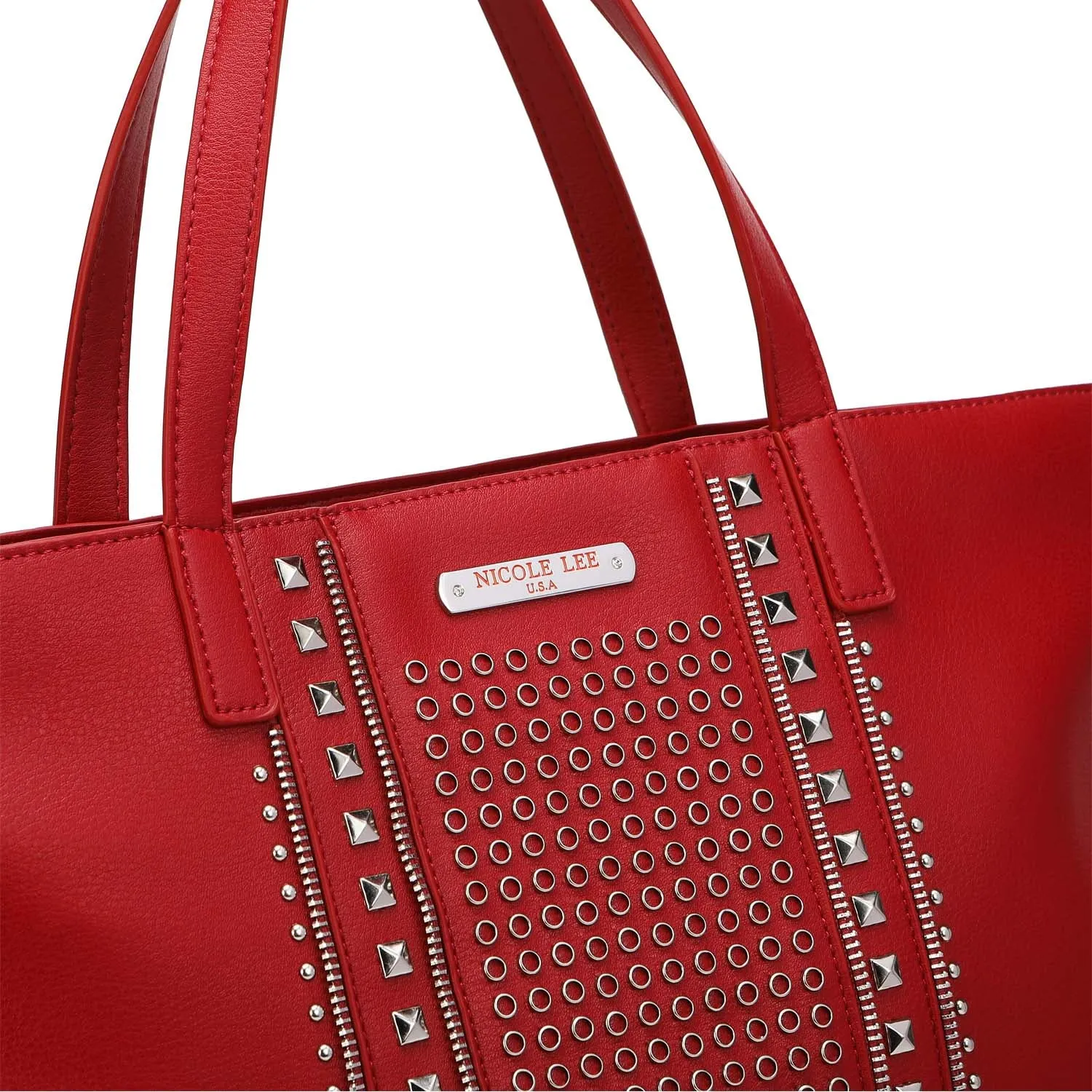 STUDDED X-LARGE TOTE