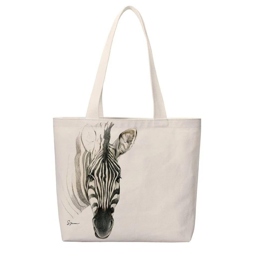 [TUS-664] Zebra Portrait Totes