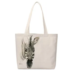 [TUS-664] Zebra Portrait Totes