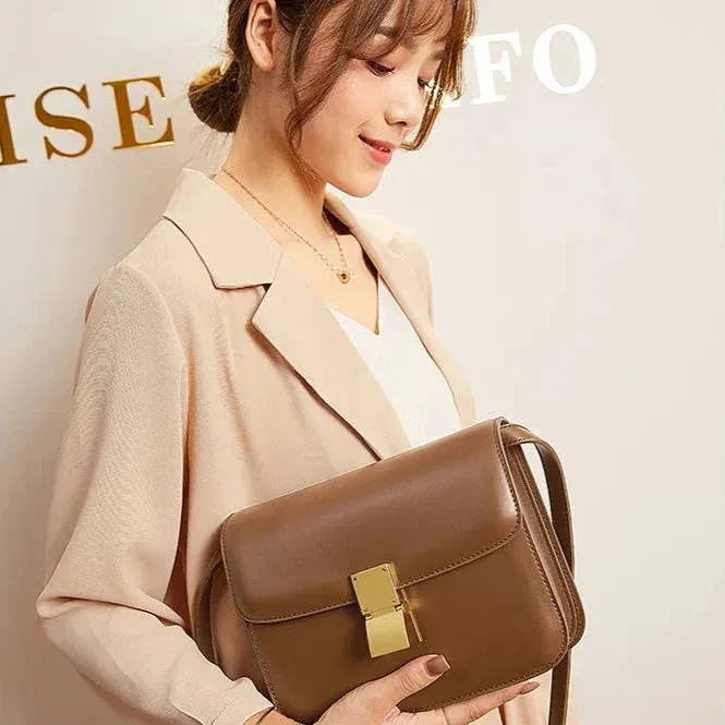 Uniwim Nash Boxy Leather Sling Bag