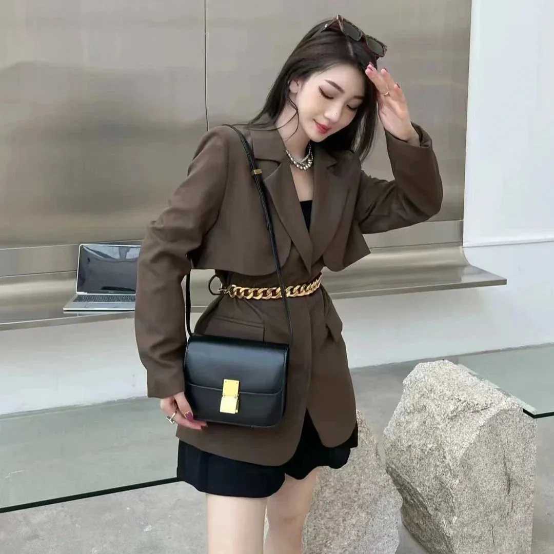 Uniwim Nash Boxy Leather Sling Bag