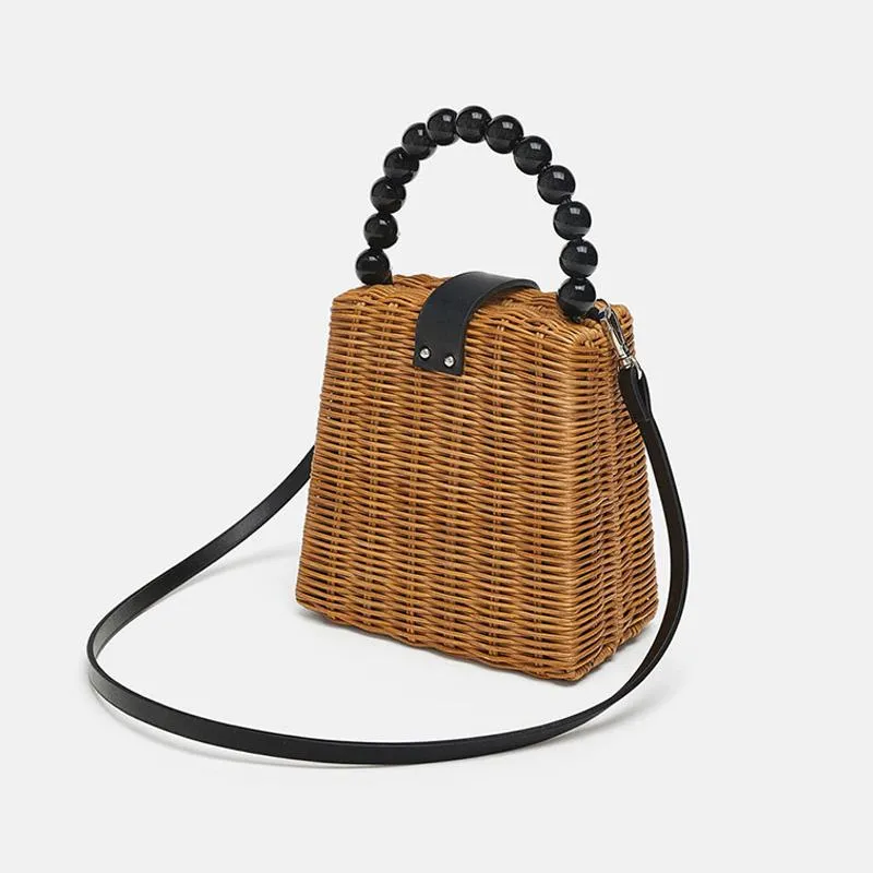 Wicker Woven Tote Bag