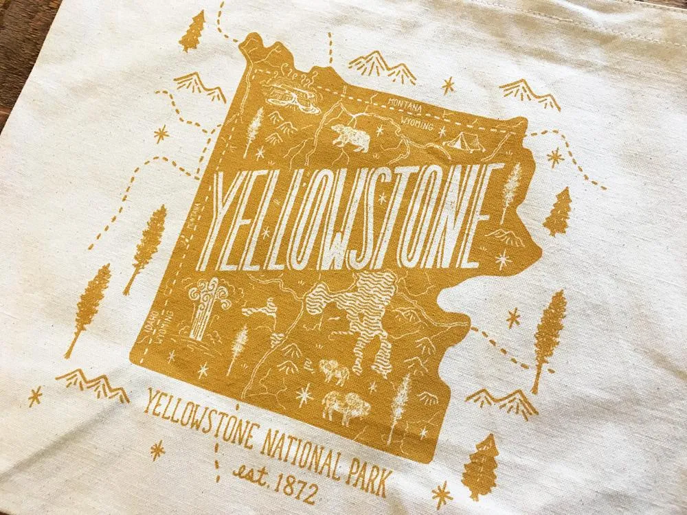 Yellowstone National Park, Tote Bag