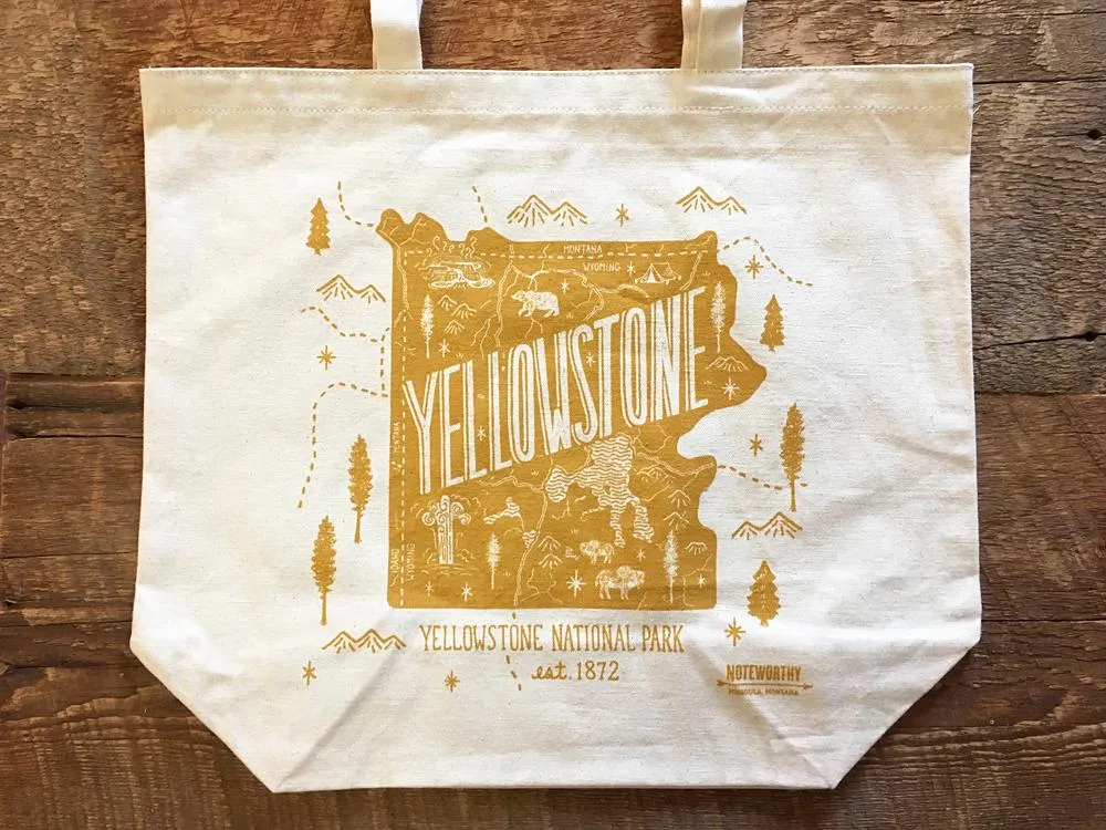 Yellowstone National Park, Tote Bag
